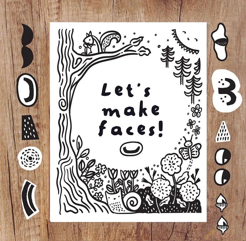 給大一點寶寶的活動 ”作臉“ FACES OF NATURE ACTIVITY